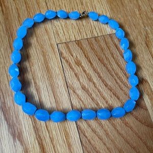 Blue jade necklace